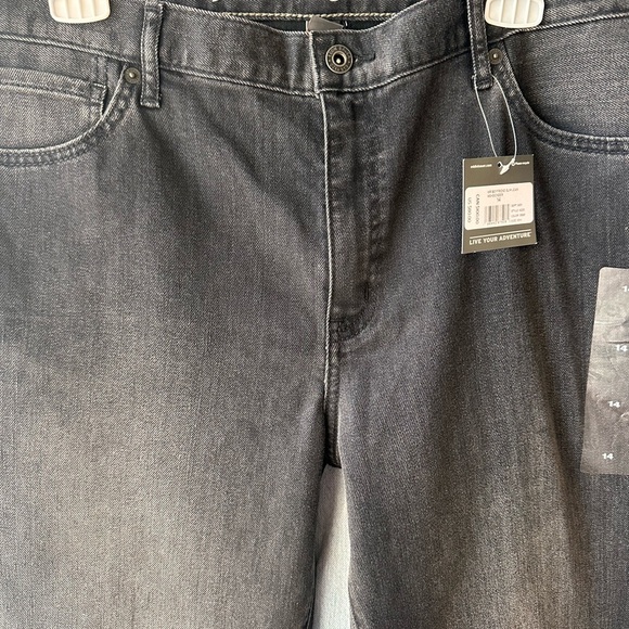 Eddie Bauer Women's Dark Gray Straight Leg Jeans NEW - Picture 2 of 8